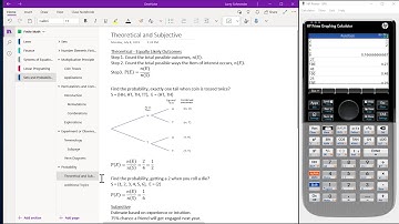 HP Prime Onenote Theoretical or Subjective Probability