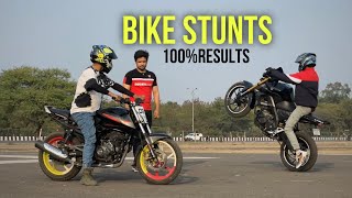 Learn BIKE STUNTS 100% with faraz stunt rider 💥 #farazstuntrider #bikestunts #stunttraining