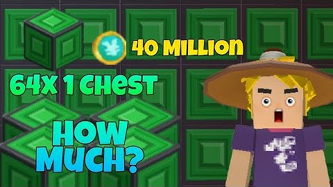 SELLING 1 CHEST OF EMERALD BLOCK in SkyBlock BlockmanGo Millionaire