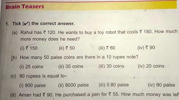 Class 3 unit 7 brain teasers dav public school ।। DAV Class 3 unit 7 brain teasers