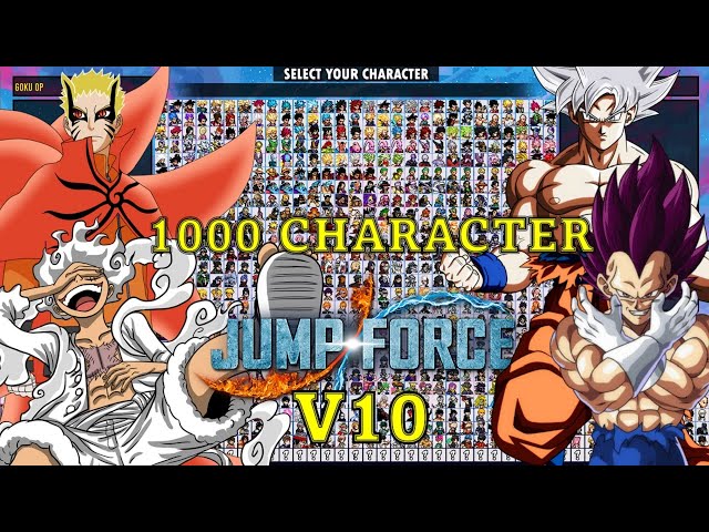 Best Anime Mugen with 1025 plus Characters Selection!!! Jump Force Mugen  v10 