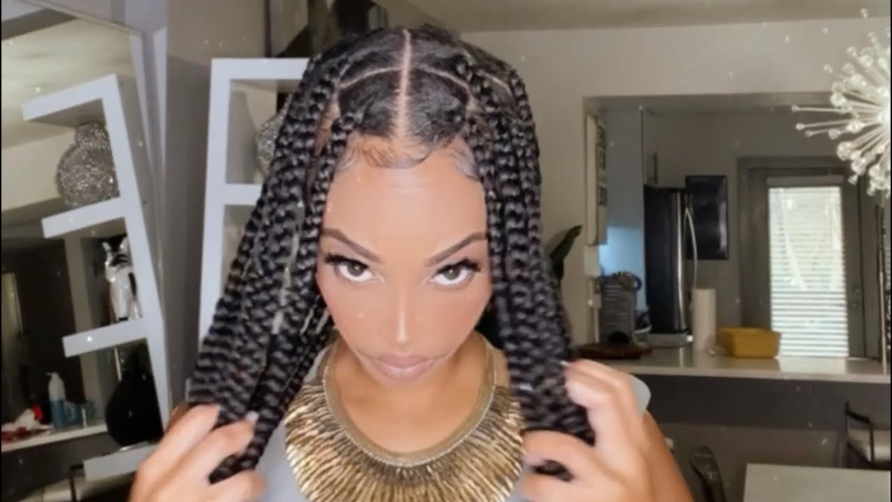 DIY KNOTLESS BRAIDS YouTube