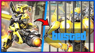 Bumblebee Transformer GOES TO PRISON!! (GTA 5 Mods)