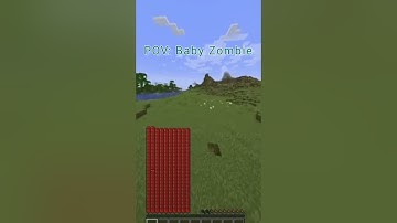 Minecraft --- POV: Baby Zombie #minecraft #shorts