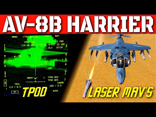 AV-8B Harrier: TPod & Laser Guided Maverick Tutorial 2025! | DCS