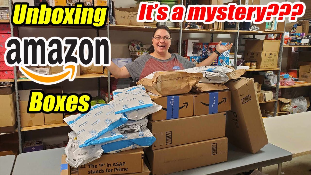 Unboxing a Huge Pile of Amazon Boxes It is a mystery! What did we Get
