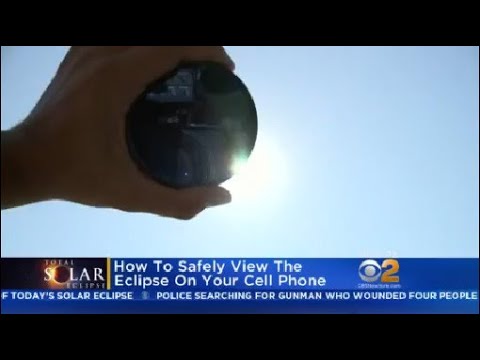 Solar eclipse 2017: Can you use cell phone in selfie mode to safely watch eclipse?