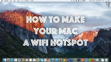 How to make your Mac a WiFi hotspot and share your net connection