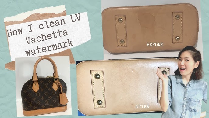 How to Clean Louis Vuitton Vachetta Leather Straps on Neverfull PM