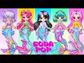 K-Pop Demon Hunters: Saja Boys Turn Into Mermaid "Soda Pop" Girls | DIY Fashion Paper Dolls