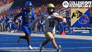College Football 27 Colorado vs Boise State Simulation Full 4k PS5 Game Play