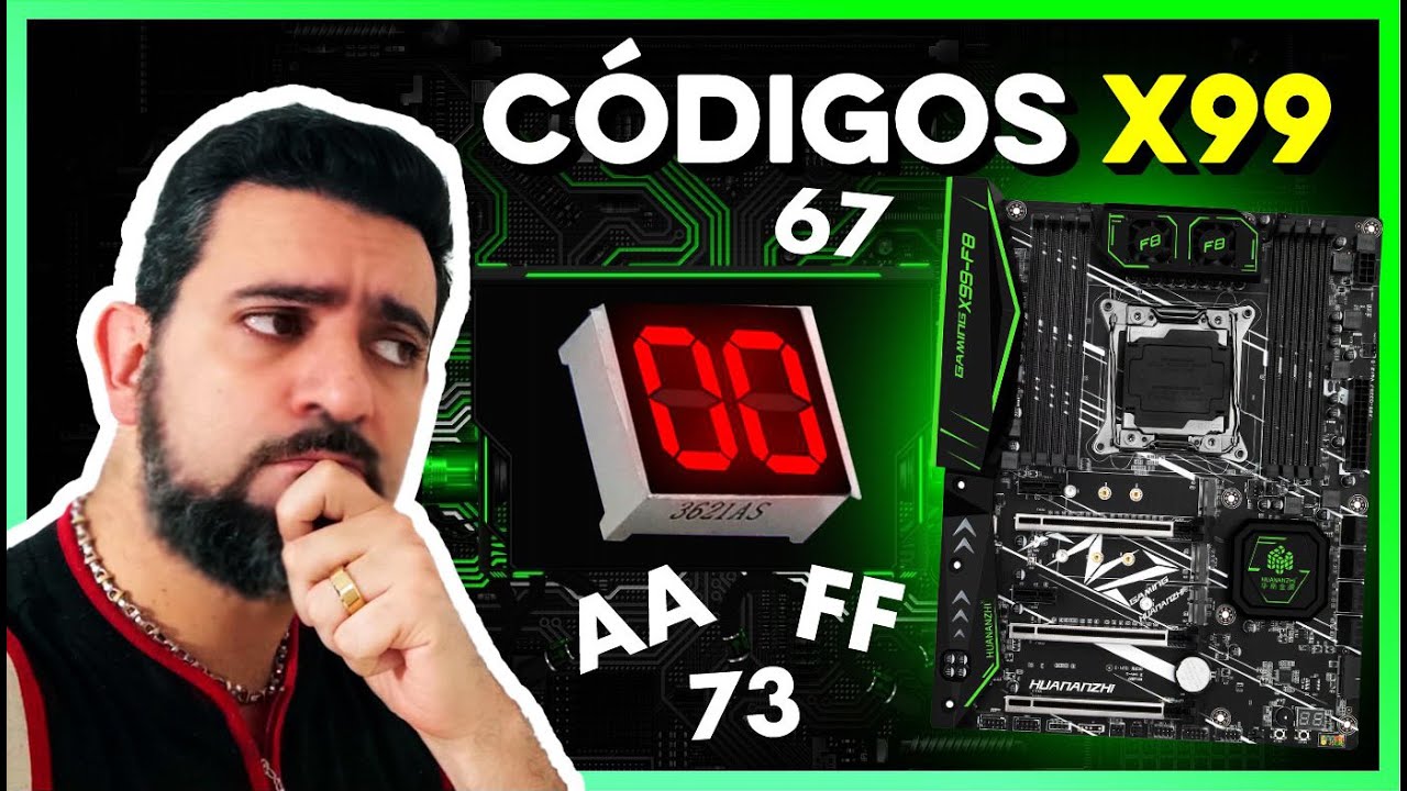 CONSEGUI OS CÓDIGOS DE ERROS DAS PLACAS CHINESAS, X99 F8, TF, MR9A