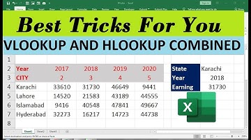 vlookup and hlookup combined in Excel