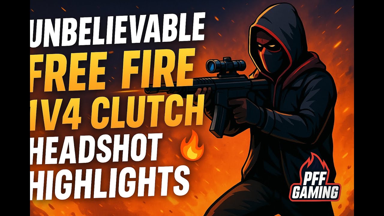 Unbelievable Free Fire 1v4 Clutch 🔥 | Headshot Highlights | PFFGaming ...