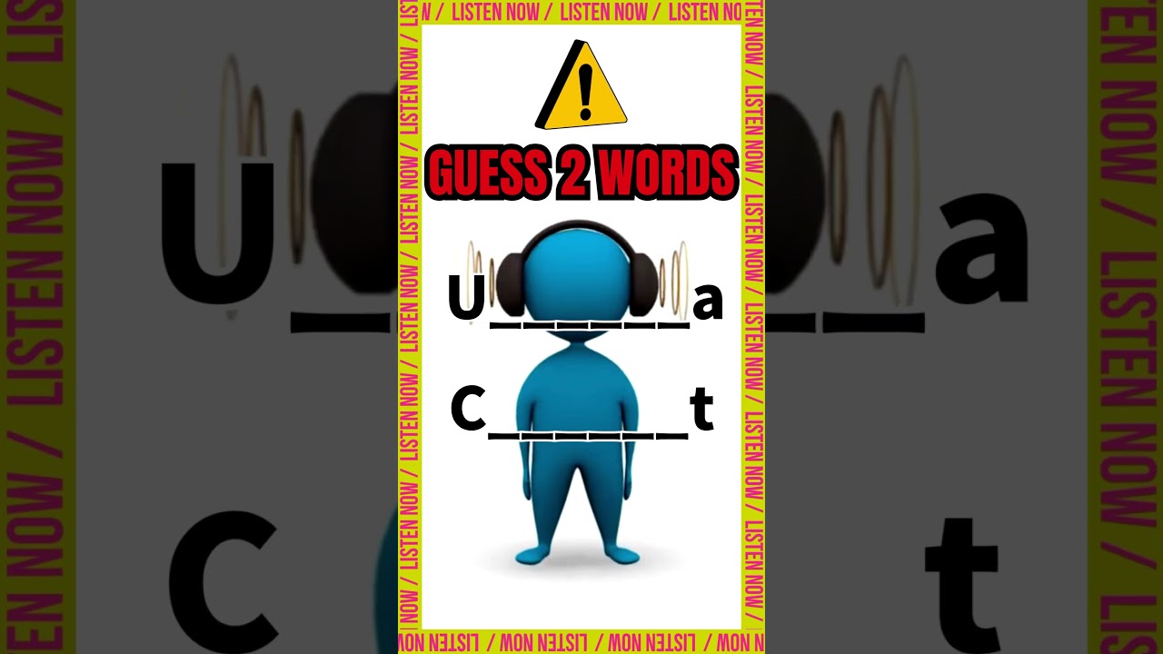 only 7% can hear the words:2 #quiz #iqtest #riddles #puzzle #brainpuzzle #shorts #short #braintest