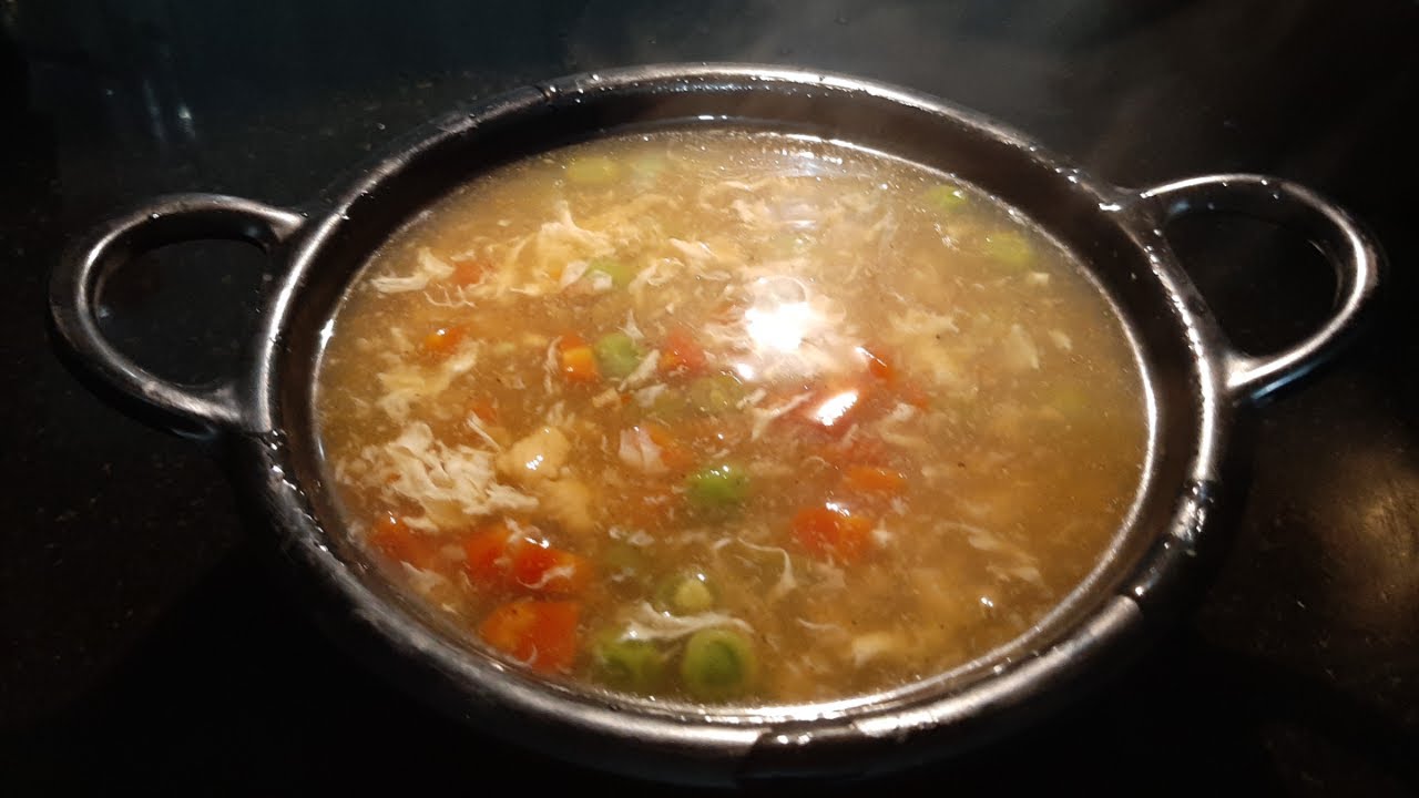 Chicken Hot And Sour Soup ChickenVegetable Egg Drop Soup For Kids