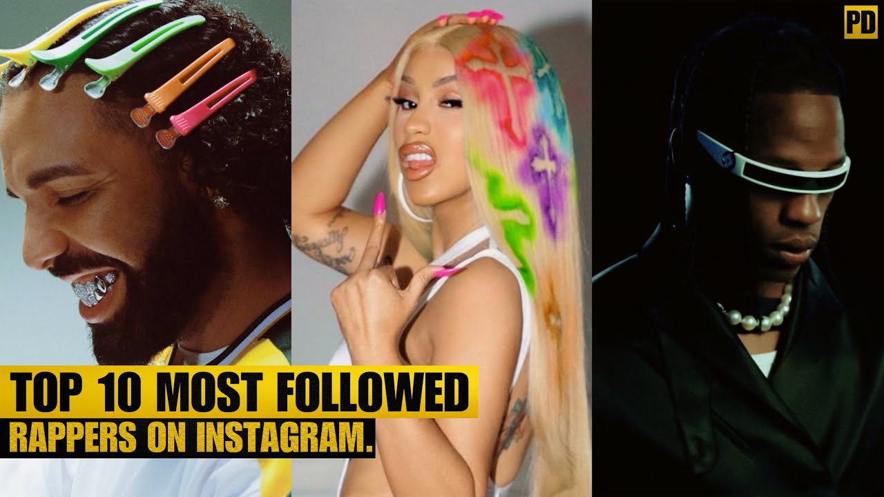 TOP 10 MOST FOLLOWED RAPPERS ON INSTAGRAM 2024. YouTube