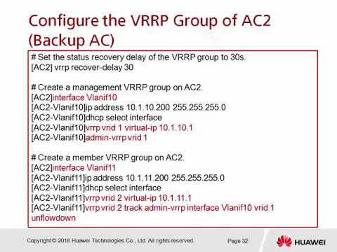 30 HSB + VRRP Backup Configuration Example   7 2 Hot Standby Backup