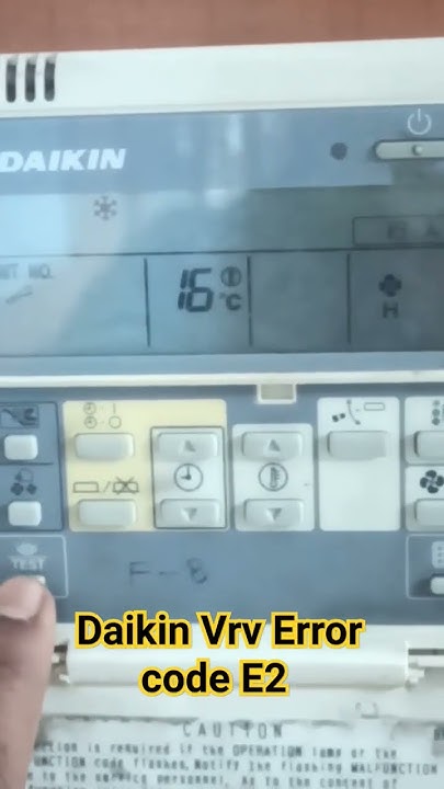 daikin-vrv-remote-error-code-e2-daikin-youtube