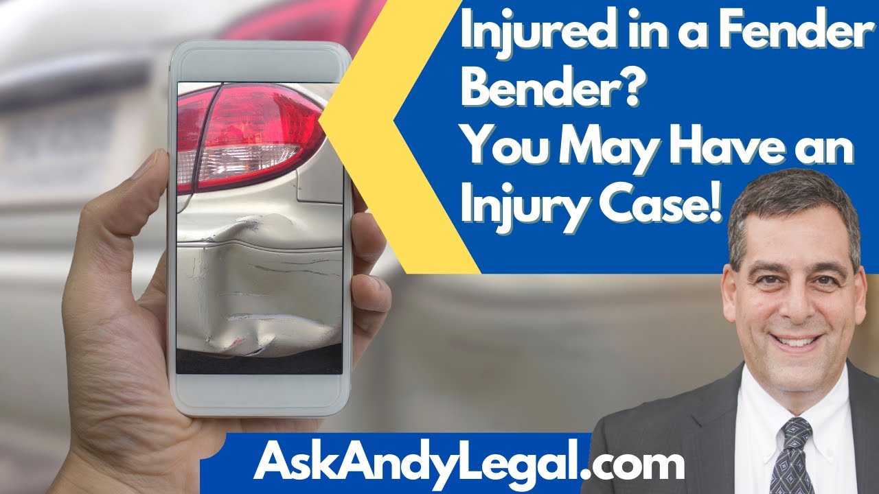 Fender Bender or Rearend Collision Can You Still Get Hurt? YES, says