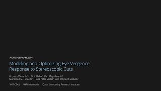 Modeling and Optimizing Eye Vergence Response to Stereoscopic Cuts