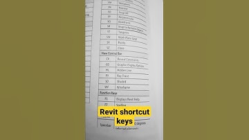 Revit shortcut keys