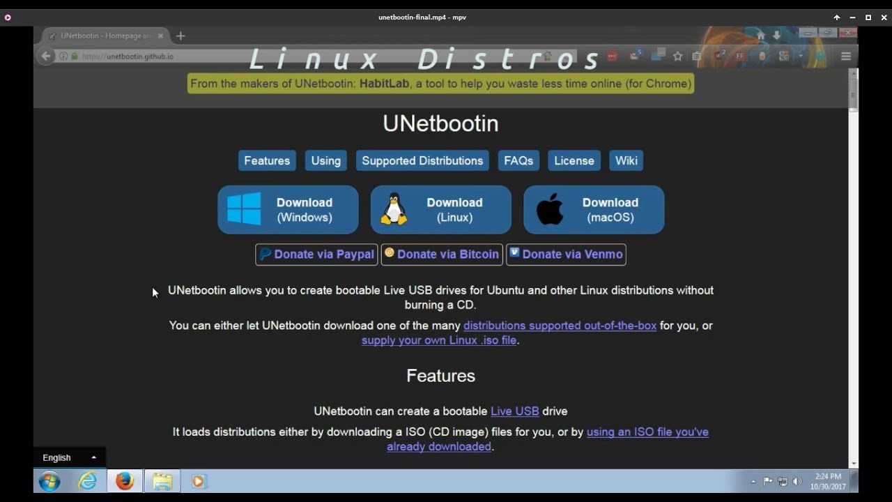 unetbootin alpine unetbootin alpine