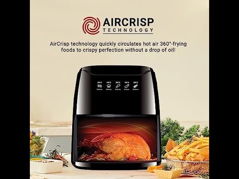 Gourmia 7qt FRY FORCE 360 Digital Air Fryer with 12 in one GAF716 Hebrew  National Pigs in a Blanket 