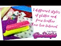 3 different Father’s Day glitter/faux leather hair bow tutorial / how to make hair bows