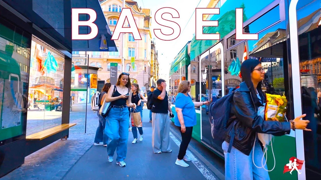 Basel Switzerland 🇨🇭 | One-Shot Walking Tour of a Beautiful City in 4K