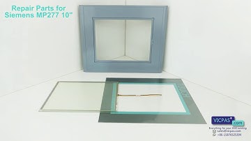 Plastic case for Siemens MP277-10 repair with touch screen and overlay, membrane keypad replacement