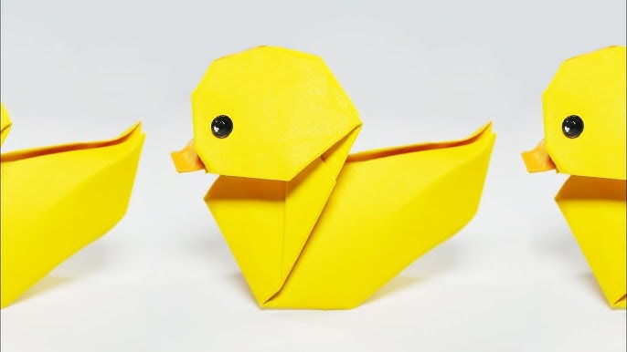 How to make an easy origami duck - Gathered