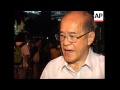 Vigil for hk reporter arrested in the mainland on spying charges