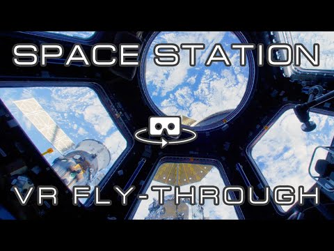 International Space Station fly-through in VR  [4K VR 360º]