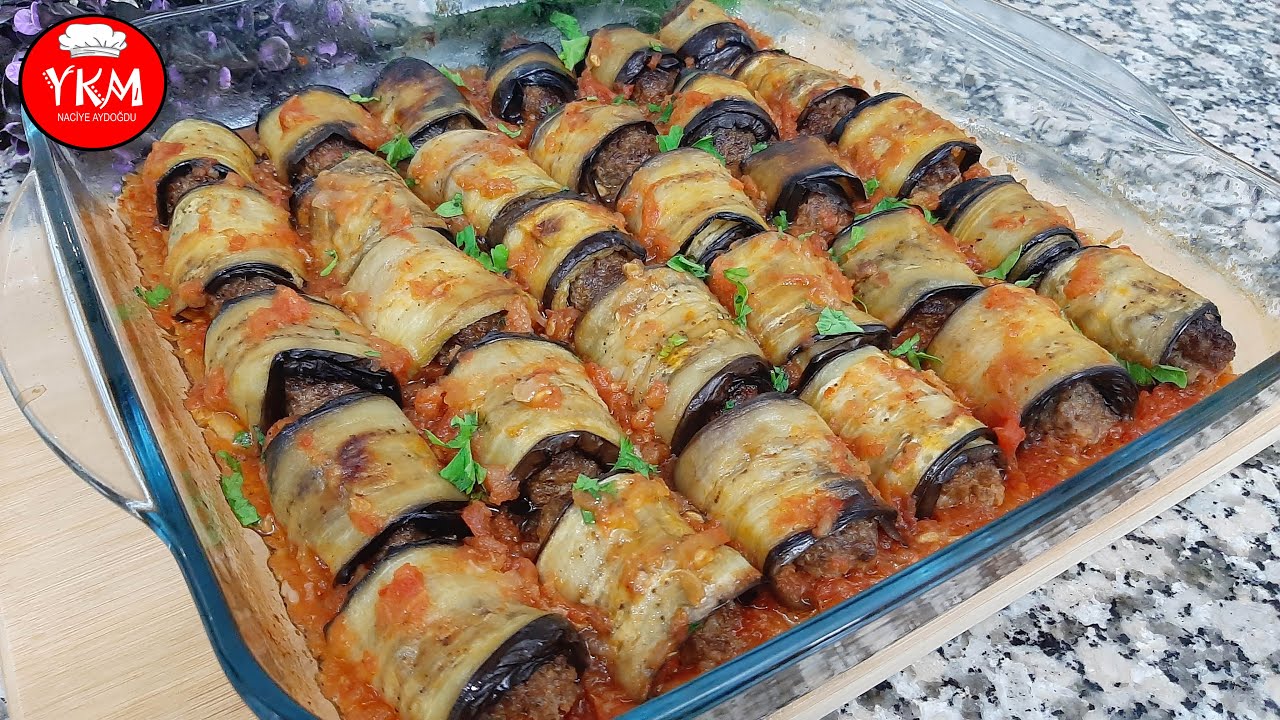 Öyle LEZZETLİ Bir Yemek Oldu ki Yemelere Doyamadık ???? PATLICAN SARMA TARİFİ ???? Köfteli Patlıcan Sarma