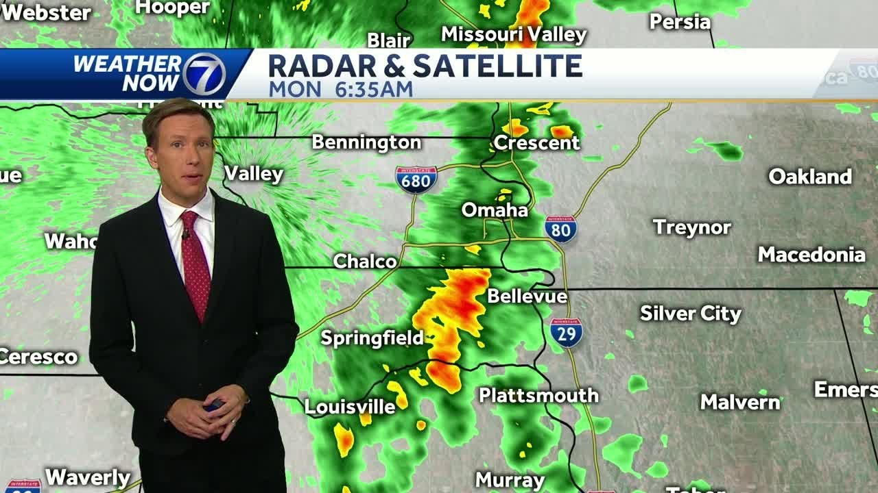 Rain likely Monday morning, spotty t-showers this afternoon - YouTube