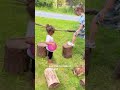 Nature Playground Building with Kids! #forestschool #natureeducation #natureplayground