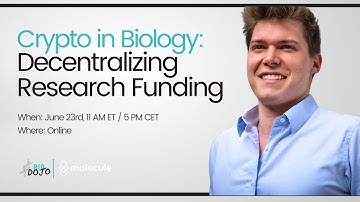Crypto in Biology: Decentralizing Research Funding | with Paul & Tyler (Molecule) hosted by BioDojo