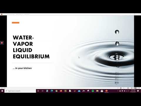 Water Vapor Equilibrium- Fitting Data to Antoine's Equation (Part 1)