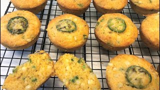 Pan de Elote,Jalapeño y Queso Esponjoso con mucho sabor