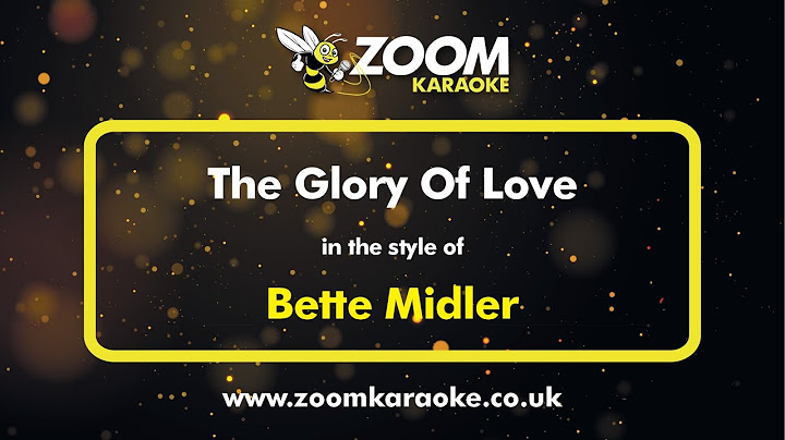 The Glory of Love Karaoke version - Karaoke performance video thumbnail