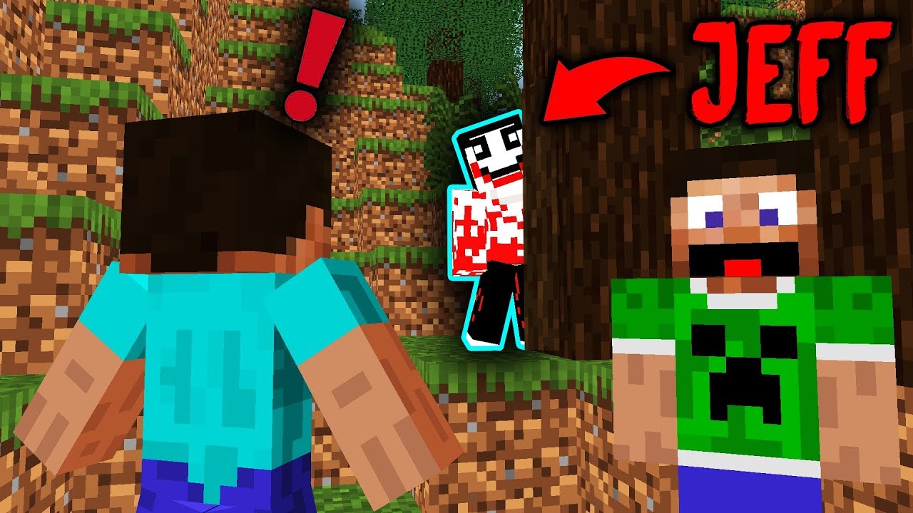 They *SCREAMED* when Jeff SNEAKED on them - Minecraft Pranking Video
