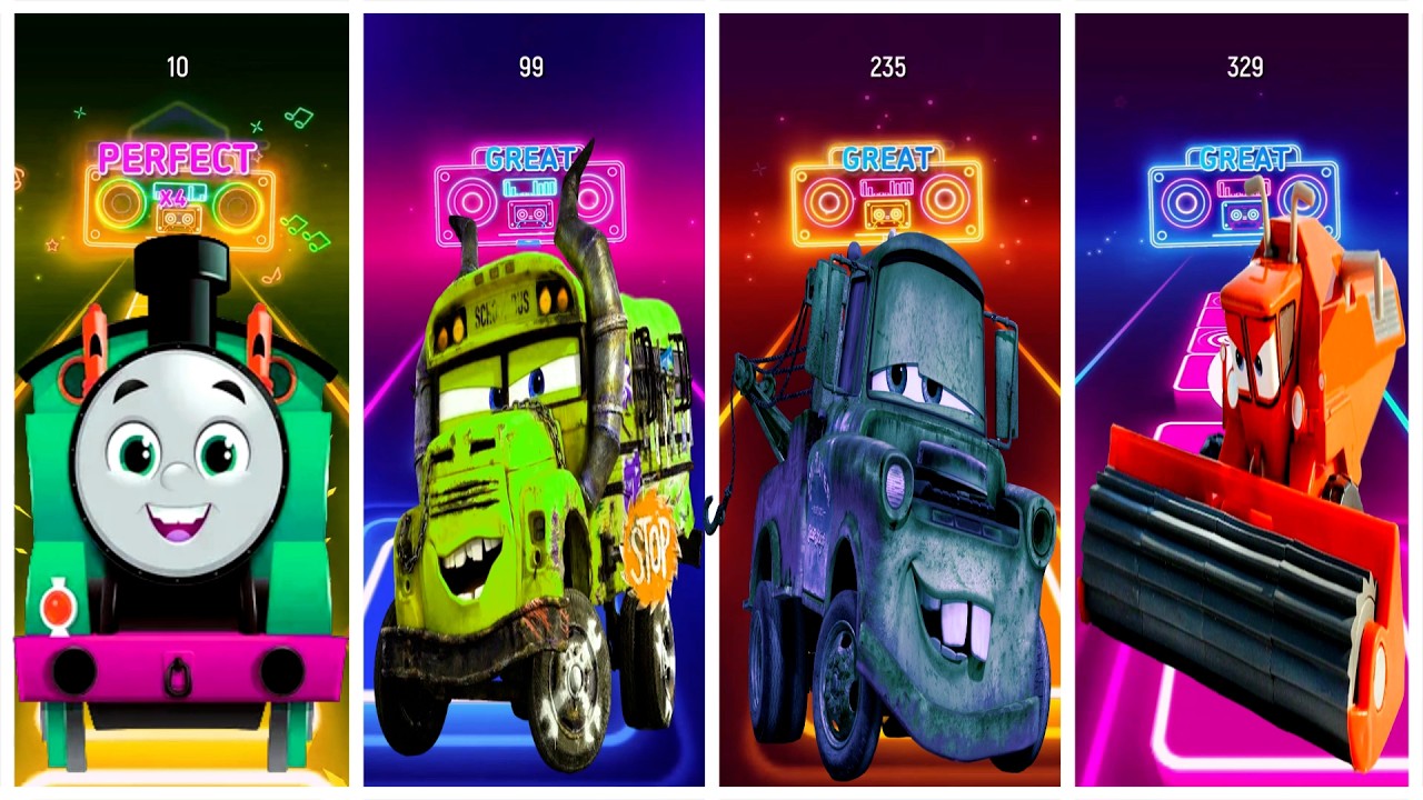 Miss Fritter VS Frank VS Thomas the Train VS Mater