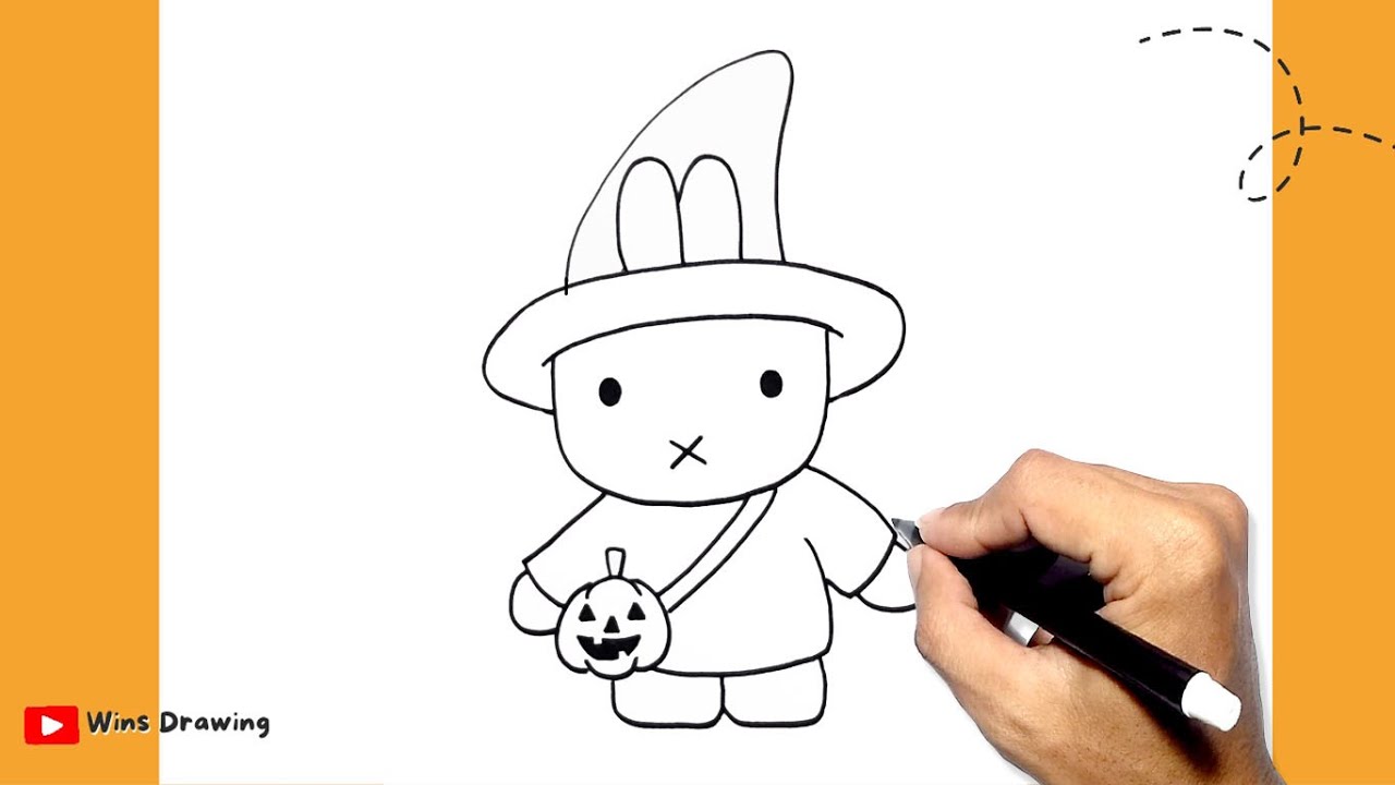 How to draw Halloween Miffi