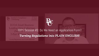 1071: Do We Need an Application Form