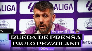 🔴 DIRECTO | RUEDA DE PRENSA DE PEZZOLANO PREVIA AL #RealValladolid vs #LevanteUD