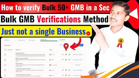 How to verify Bulk 50+ GMB in a second || bulk GMB verification method