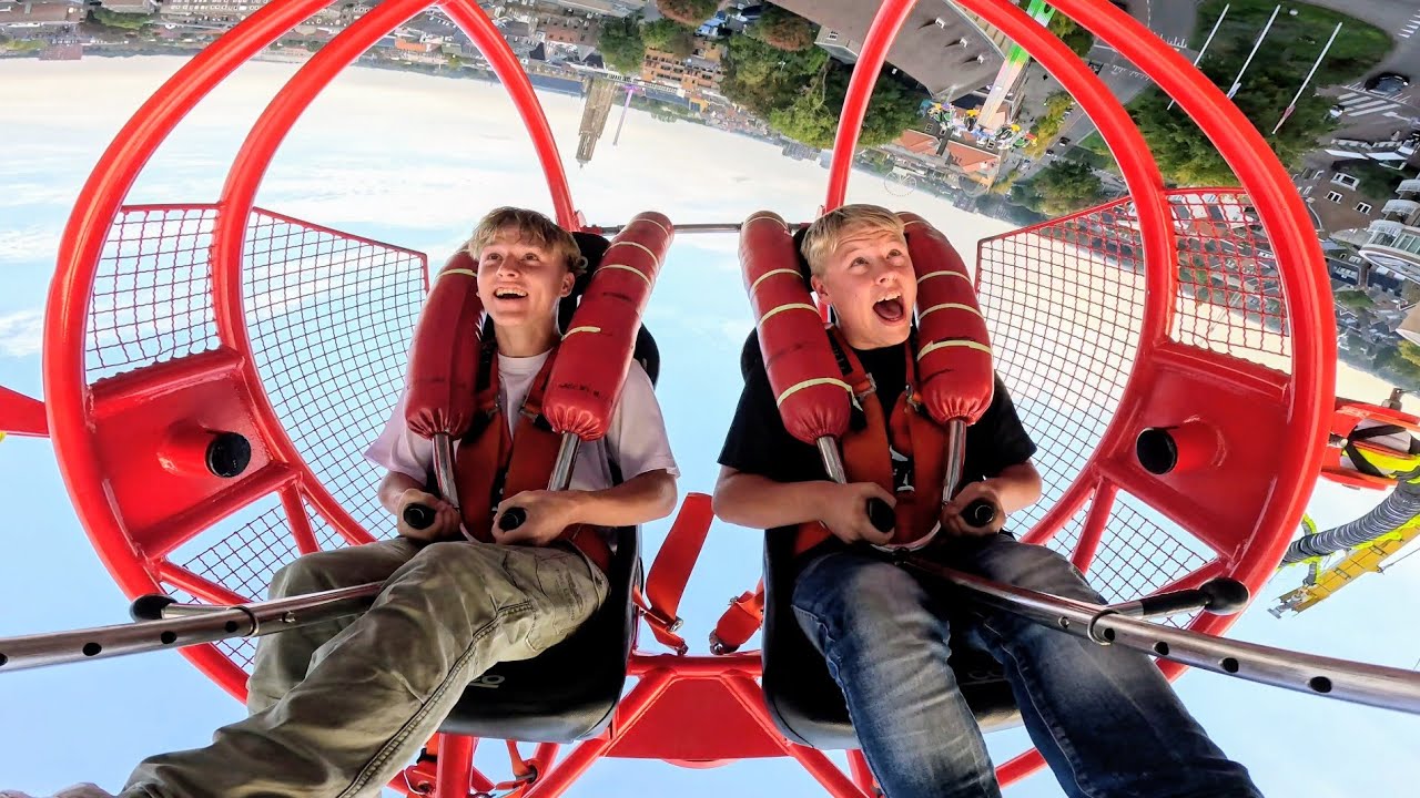 "Fly Zone" Slingshot - Hinzen ( Facecam Onride / POV ) [ Kermis Weert 2025 ]