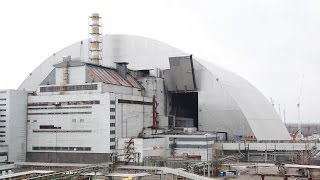 Watch as Chernobyl nuclear site is encased in a massive new tomb