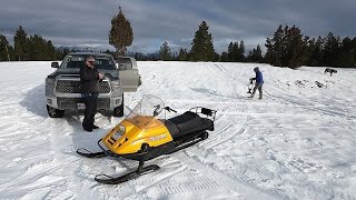 Using The Ski-Doo Tundra As A Target For Dji Avata Fpv Flight Practice.